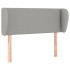 Cabecero de tela gris claro 93x23x78/88