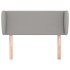 Cabecero de tela gris claro 93x23x78/88