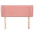 Cabecero de terciopelo rosa 83x23x78/88