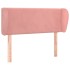Cabecero de terciopelo rosa 103x23x78/88