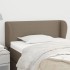 Cabecero de tela gris taupe 93x23x78/88