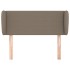 Cabecero de tela gris taupe 93x23x78/88