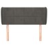 Cabecero de terciopelo gris oscuro 83x23x78/88