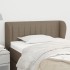 Cabecero de tela gris taupe 83x23x78/88
