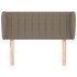 Cabecero de tela gris taupe 83x23x78/88