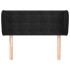 Cabecero de terciopelo negro 83x23x78/88