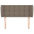 Cabecero de tela gris taupe 83x23x78/88