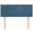 Cabecero de terciopelo azul oscuro 83x16x78/88