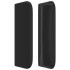 Cabecero de cuero sintético negro 83x16x78/88