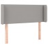 Cabecero de tela gris claro 103x16x78/88