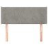 Cabecero de terciopelo gris claro 83x16x78/88