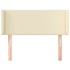 Cabecero de cuero sintético color crema 103x16x78/88