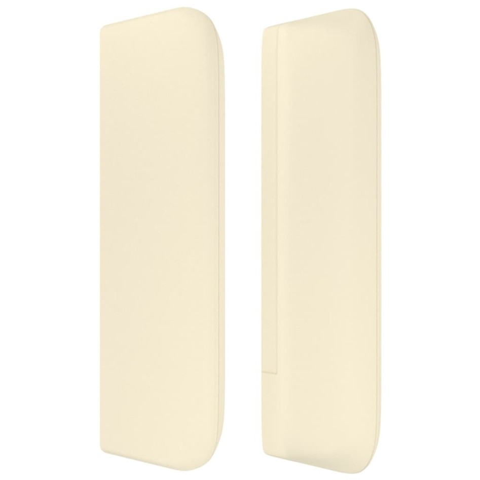 Cabecero de cuero sintético color crema 103x16x78/88