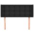 Cabecero de cuero sintético negro 103x16x78/88