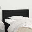 Cabecero de tela negro 83x16x78/88 cm