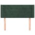 Cabecero de terciopelo verde oscuro 83x16x78/88