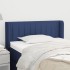 Cabecero de tela azul 103x16x78/88
