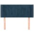 Cabecero de terciopelo azul oscuro 83x16x78/88