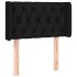 Cabecero de tela negro 83x16x78/88