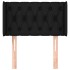 Cabecero de tela negro 83x16x78/88