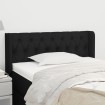 Cabecero de tela negro 103x16x78/88 cm