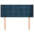 Cabecero de terciopelo azul oscuro 83x16x78/88
