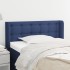 Cabecero de tela azul 103x16x78/88