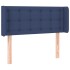 Cabecero de tela azul 103x16x78/88