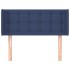 Cabecero de tela azul 103x16x78/88