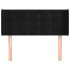 Cabecero de terciopelo negro 83x16x78/88