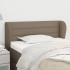 Cabecero de tela gris taupe 103x23x78/88