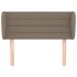 Cabecero de tela gris taupe 103x23x78/88