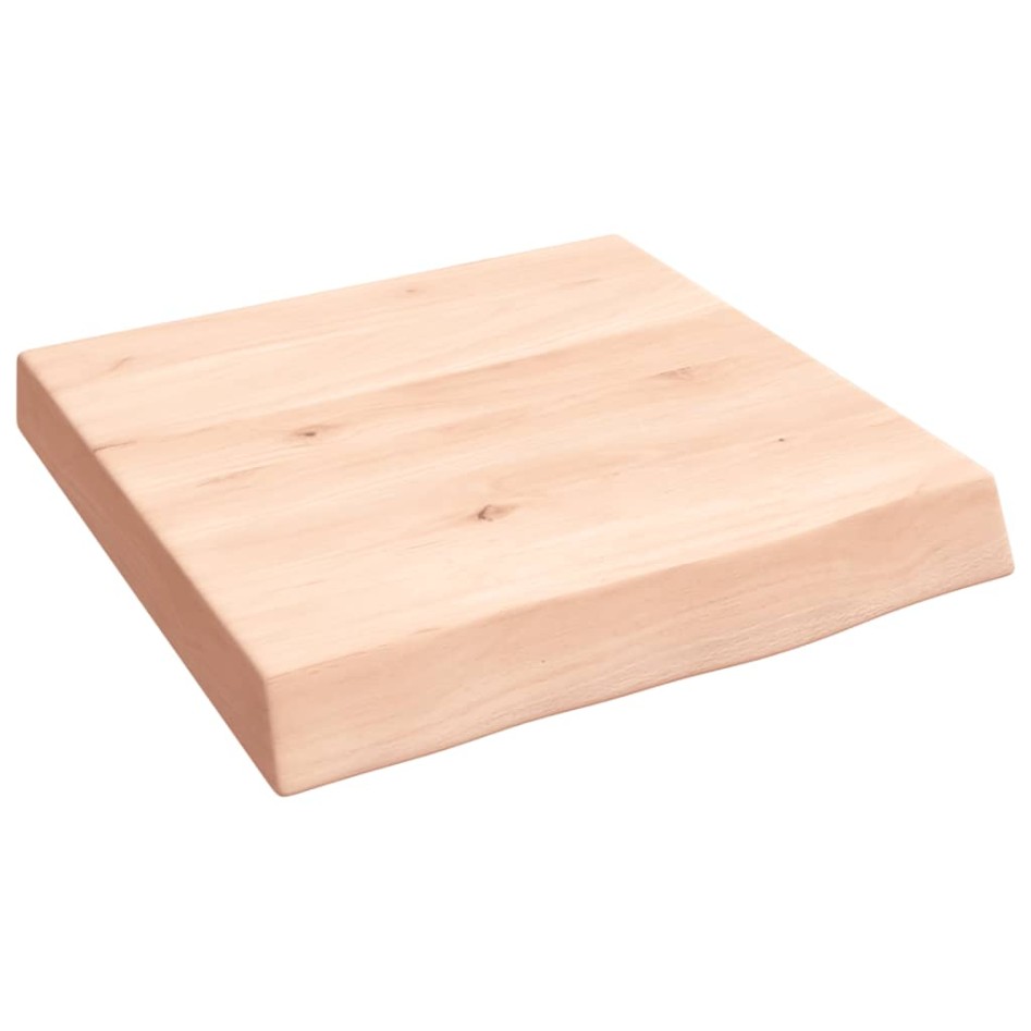 Encimera de baño madera maciza sin tratar 40x40x(2-6)