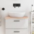 Encimera de baño madera maciza sin tratar 60x40x2
