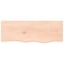 Encimera de baño madera maciza sin tratar 80x30x2