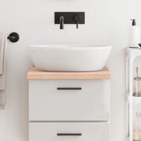 Encimera de baño madera maciza sin tratar 40x60x(2-4)