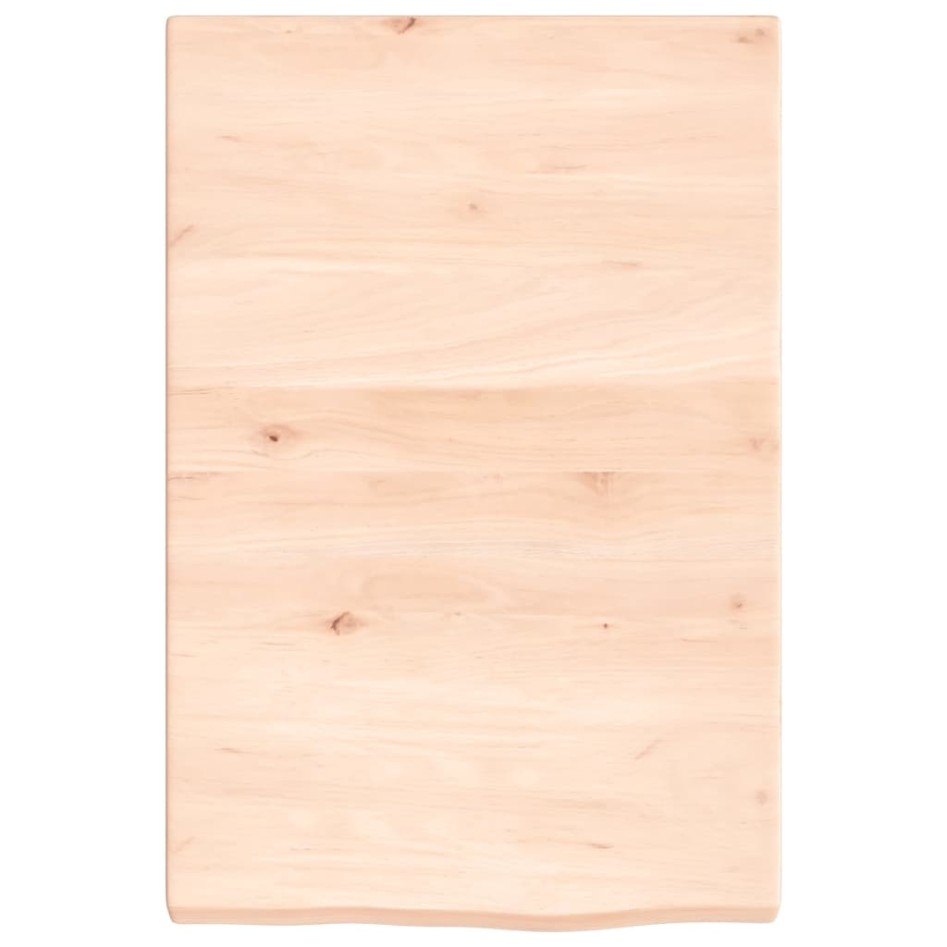 Encimera de baño madera maciza sin tratar 40x60x(2-4)