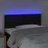 Cabecero con LED de tela negro 80x5x78/88