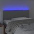 Cabecero con LED de tela gris claro 100x5x78/88