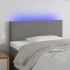Cabecero con LED de tela gris oscuro 90x5x78/88