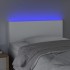 Cabecero con LED cuero sintético blanco 80x5x78/88