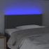 Cabecero con LED de tela gris oscuro 80x5x78/88
