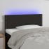 Cabecero con LED de tela negro 100x5x78/88