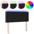 Cabecero con LED de tela negro 100x5x78/88
