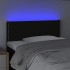 Cabecero con LED de tela negro 100x5x78/88