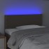 Cabecero con LED de tela gris taupe 100x5x78/88