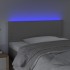 Cabecero con LED cuero sintético gris 90x5x78/88
