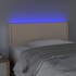 Cabecero con LED cuero sintético color capuchino 80x5x78/88