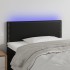 Cabecero con LED cuero sintético negro 100x5x78/88