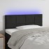 Cabecero con LED de terciopelo negro 80x5x78/88